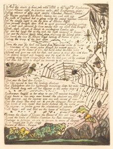 Europa. Una profezia, Tavola 14, E le nuvole e i fuochi... (Bentley 15) da William Blake
